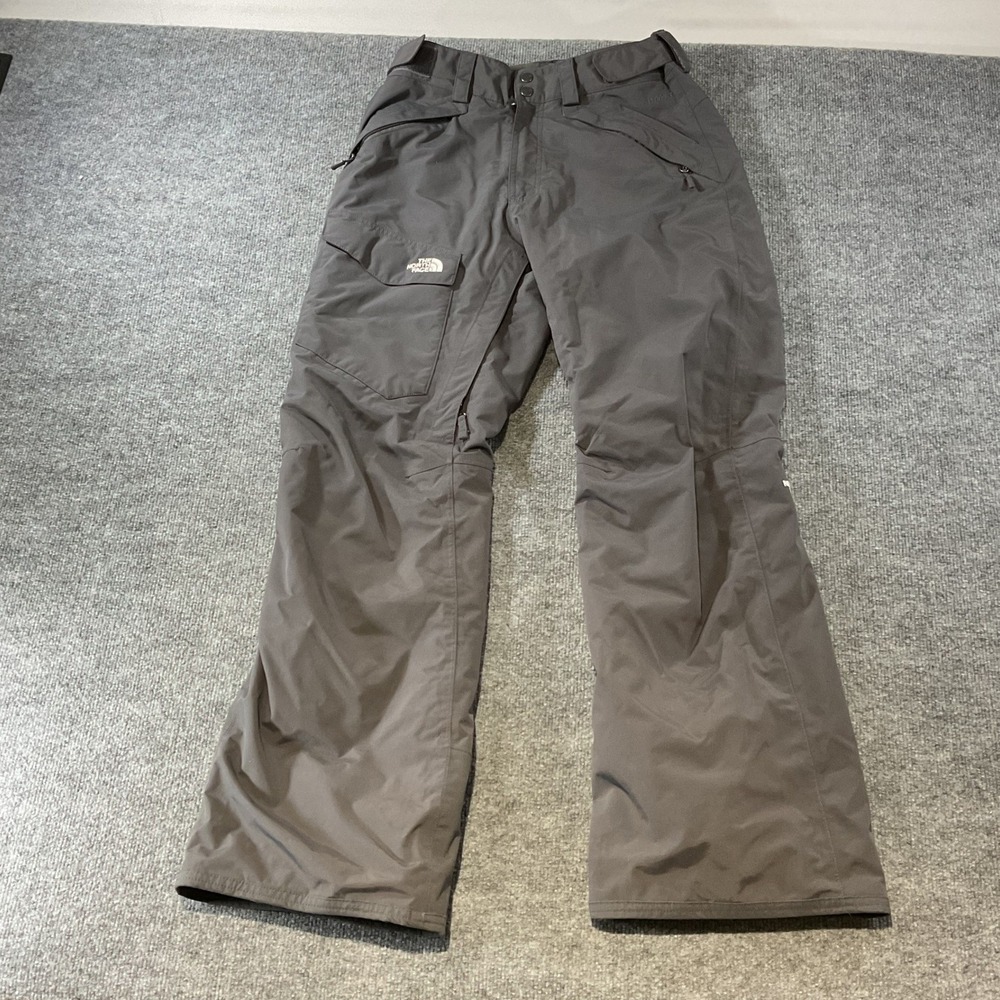 The North Face HyVent Mens Gray Ski Snowboard Pants Cargo Pockets Size Small S/P